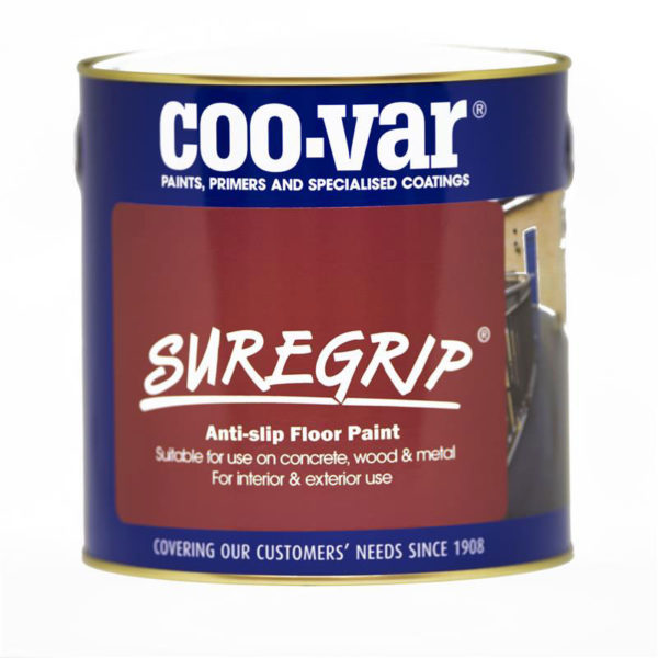 Coo-Var - Suregrip Anti-Slip Floor Paint - 1L - Red