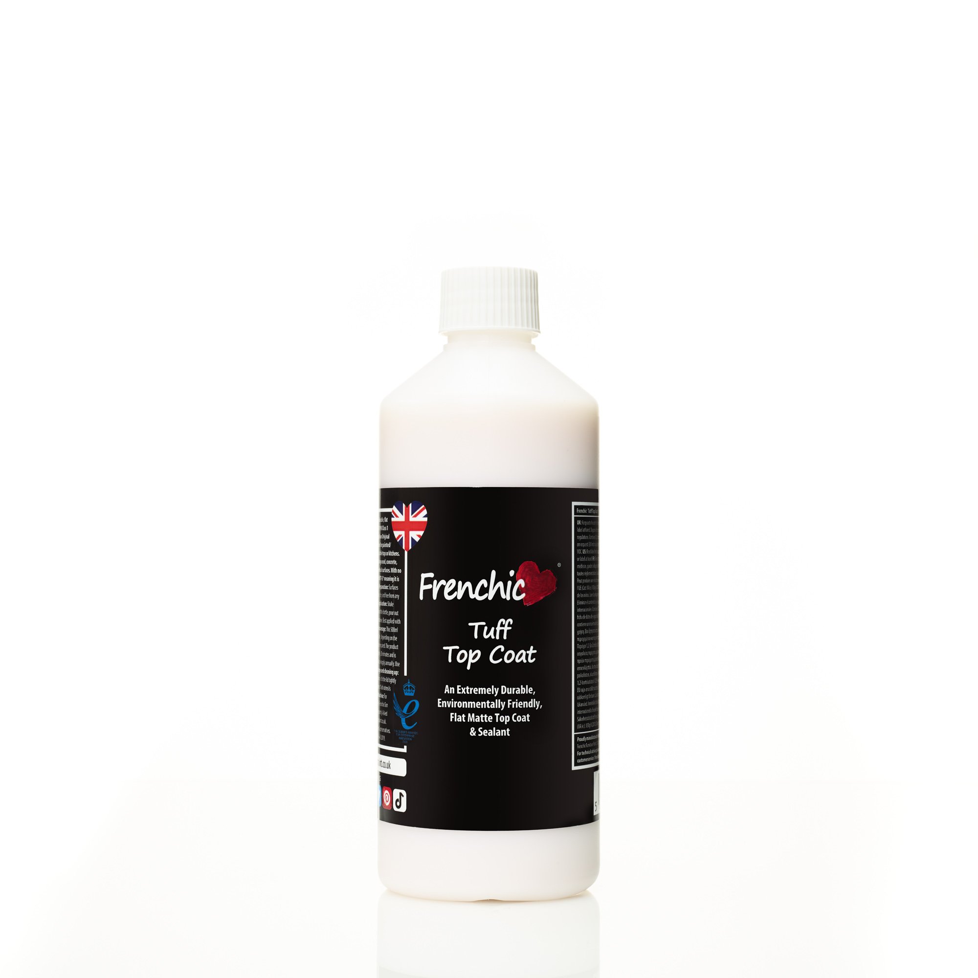 Frenchic Tuff Top Coat - 500ml - Clear - Matte
