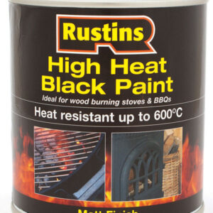 Rustins - High Heat Black Paint 250ml & 500ml