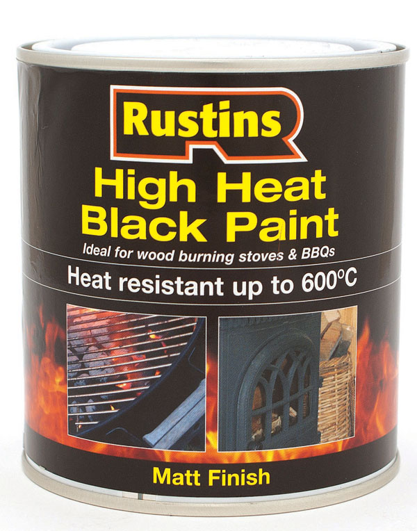 Rustins - High Heat Black Paint 250ml & 500ml
