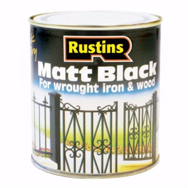 Rustins- Matt Black - 250ml - 500ml - 1L -2.5L