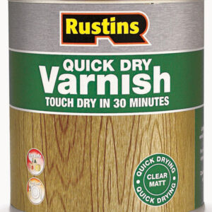 Rustins - Quick Dry Indoor Varnish - Matt - 250ml - 500ml - 1L - Clear
