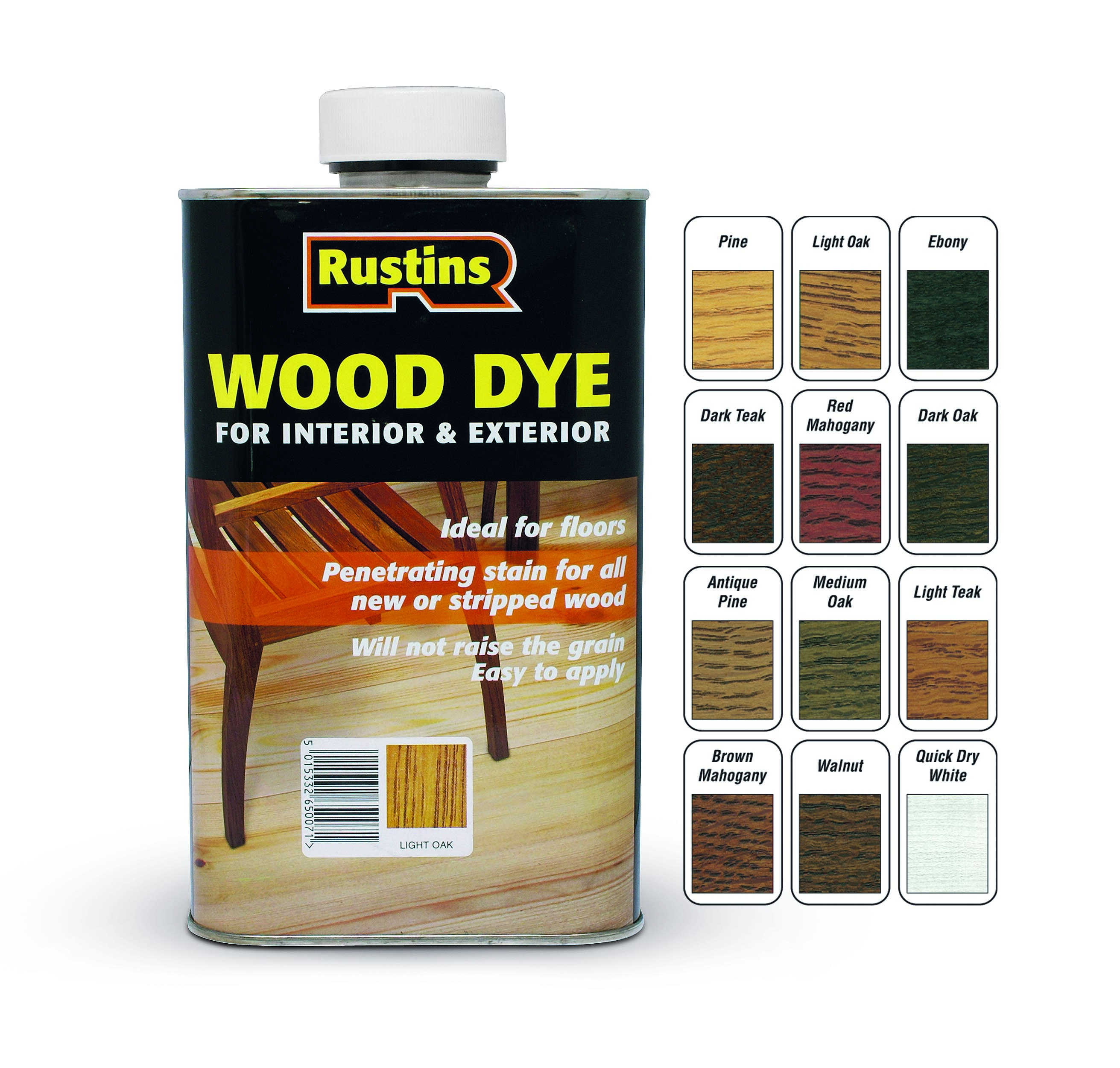 Rustins - Wood Dye - Interior/Exterior 250ml