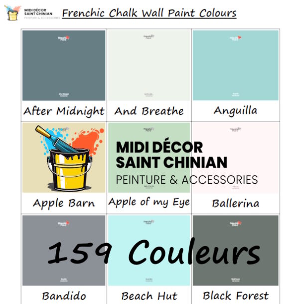 Frenchic Wall & Trim paint Colours